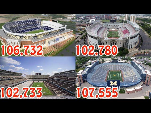 10 BIGGEST College Football Stadiums of 2023