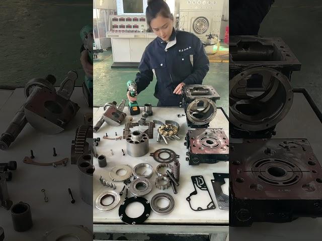 sauer danfoss 90L130 hydraulic pump assembly process