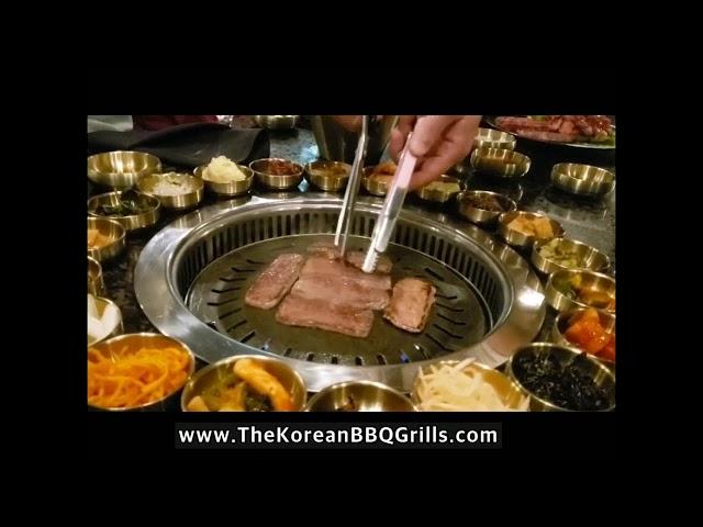 JSDR-300: Commercial Korean BBQ Grill/Roaster for Restaurants, Hoodless & Smokeless, Charcoal option