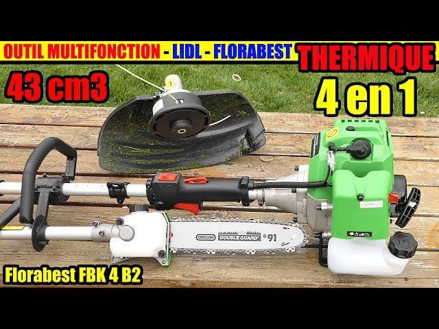 outil modulable à essence LIDL PARKSIDE FLORABEST 4 en 1 thermique FBK 4 B2 Petrol Multi-Tool