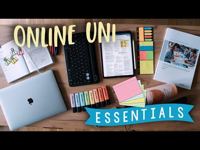 ONLINE UNI ESSENTIALS - Diese Dinge BRAUCHST DU für dein Studium von zuhause aus! // JustSayEleanor