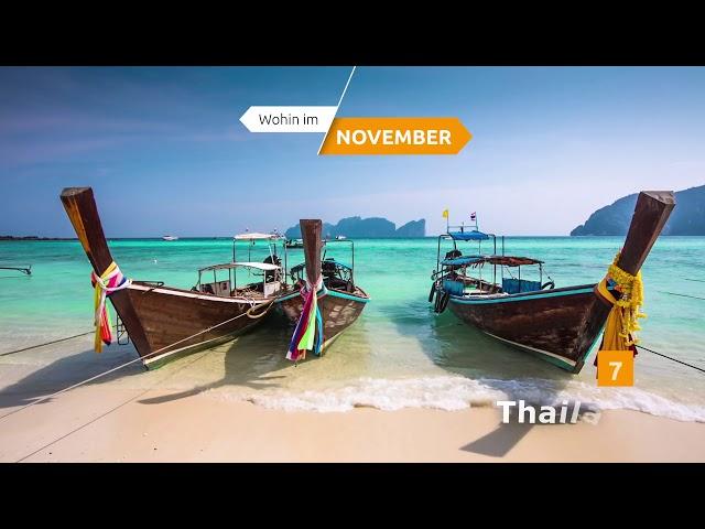 Top 10 Reiseziele im November - wo ist es im November warm & sonnig?