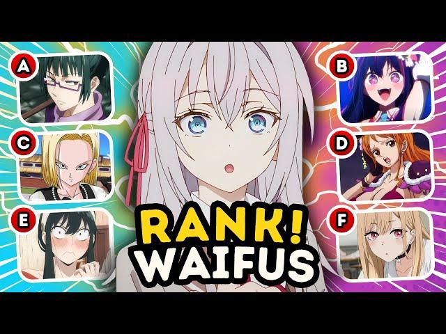  Rank The Anime WAIFU Without Knowing The Next One! 