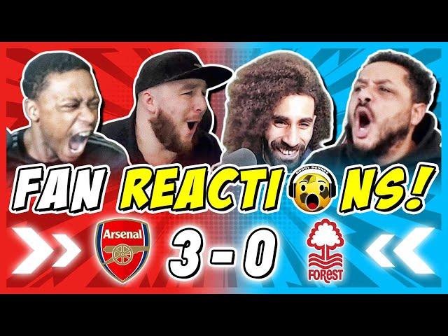 ARSENAL FANS REACTION TO ARSENAL 3-0 NOTTINGHAM FOREST | PREMIER LEAGUE FAN REACTIONS