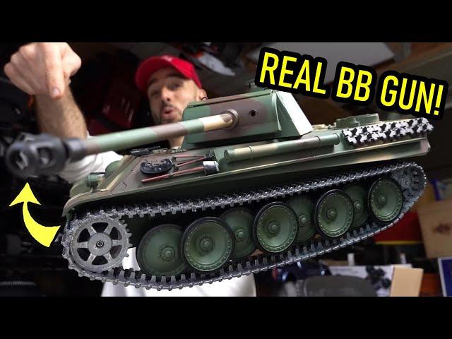 WORKING BB GUN ON A RC TANK!