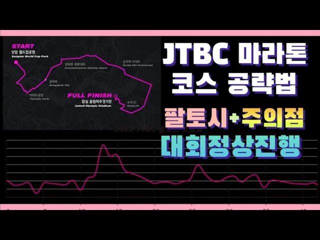 JTBC마라톤 정상진행 / 코스 공략법 / 주의사항과 사점극복