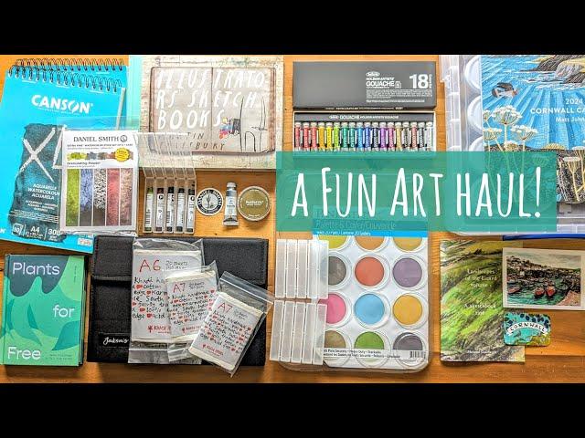 A Fun Art Supplies Haul! Daniel Smith Watercolor Sticks, Black Friday Holbein Gouache, Khadi Paper