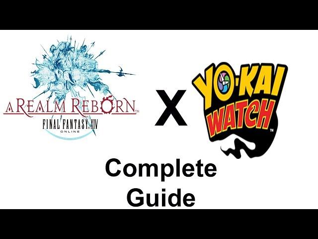 FFXIV Yo-Kai Watch Event Guide - How to obtain everything! (Minions, Weapons, and BOTH MOUNTS)