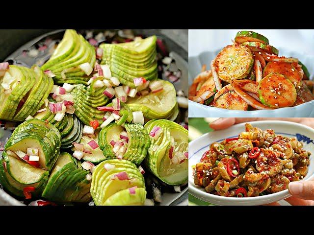  지금 제일 맛있는 #오이 로 만드는 세 가지 반찬 #오이무침 #오이지무침 #오이간장초절임 레시피 대공개