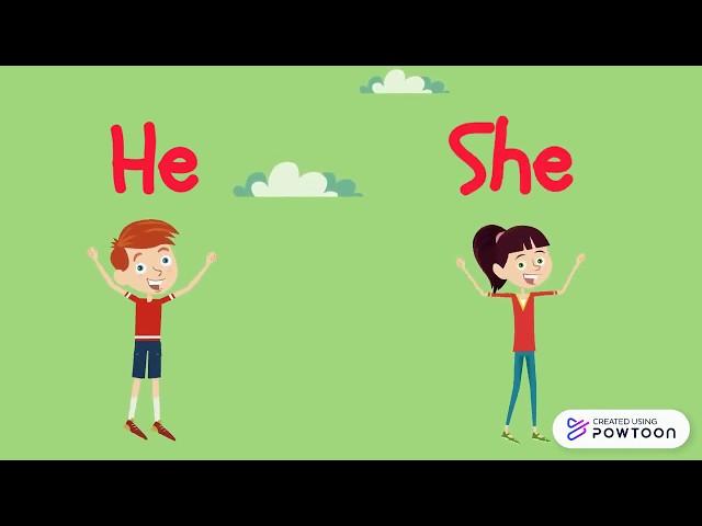 Kindergarten: He and She