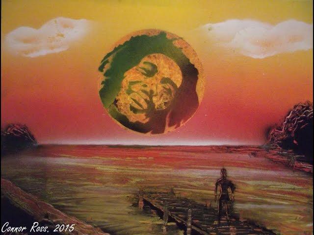 Amazing Spray Paint Art Bob Marley - With Driftington AKA Connor