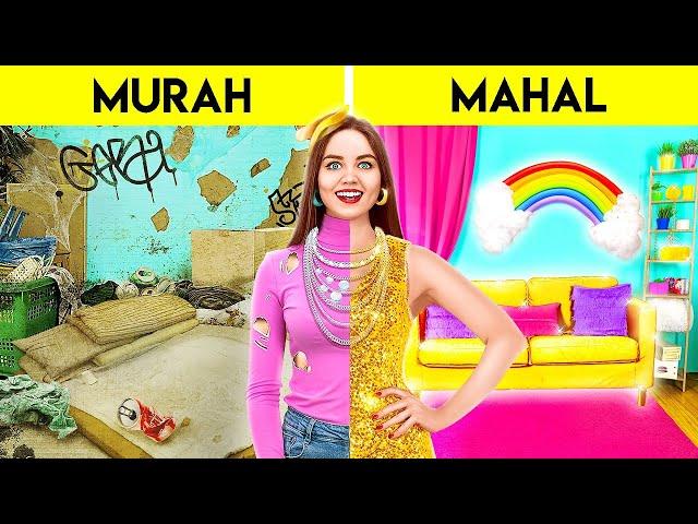 MURID KAYA VS MISKIN || Perombakan Kamar Menakjubkan! Murah VS Mahal by 123 GO! Food