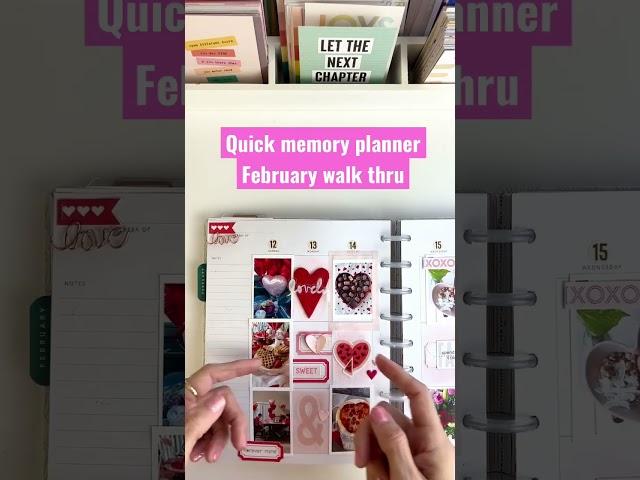 A walk thru of February in my #memoryplanner #memorykeeping #thehappyplanner #scrapbooking #planner