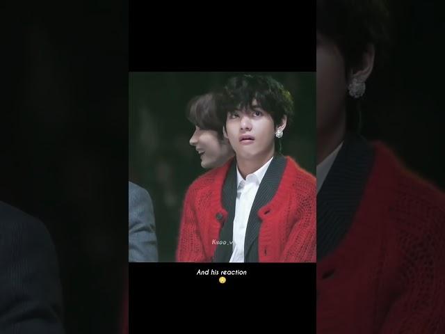 If V was watching her performance  #jisoo #kimtaehyung