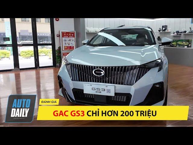 Xe Trung Quốc GAC GS3, giá từ 270tr, cùng size Toyota Cross! Về Việt Nam bao nhiêu thì chốt được?