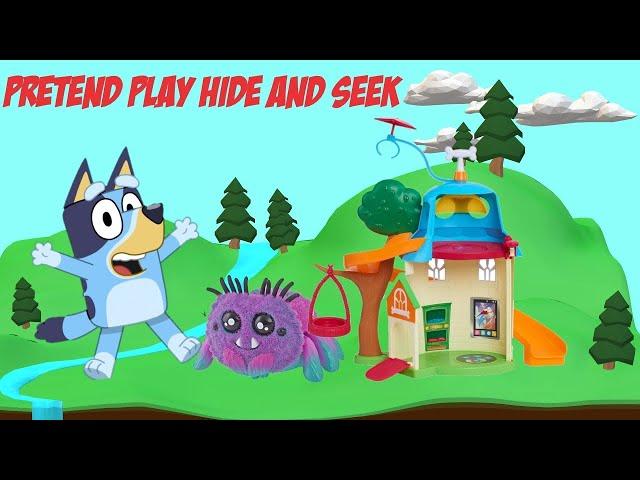 Dude One's Toy Review of Bluey Plush Toy and Hide-And-Go-Seek with Minnie and Batgirl