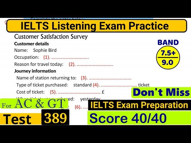 IELTS Listening Practice Test 2024 with Answers [Real Exam - 389 ]