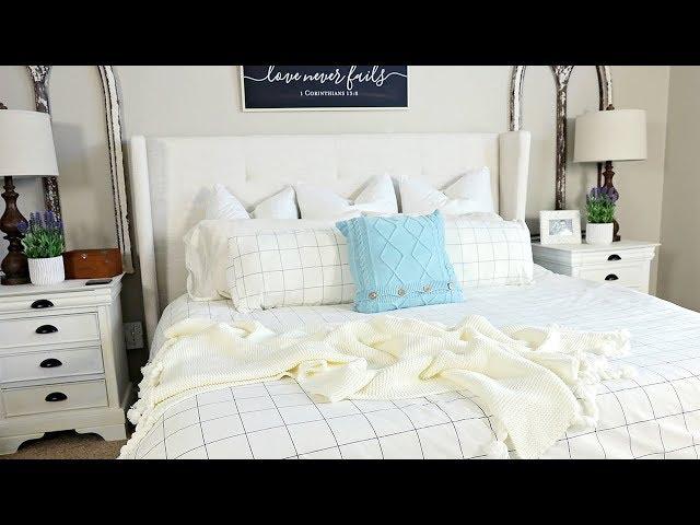 Master Bedroom Makeover  Summer Room Refresh in One Day Famitile