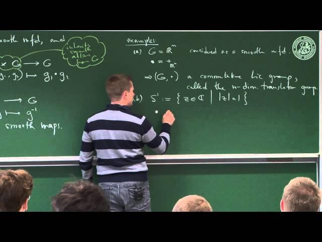 Lie groups and their Lie algebras - Lec 13 - Frederic Schuller
