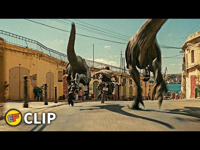 Atrociraptors Chase Scene (Part 2) | Jurassic World Dominion (2022) Movie Clip HD 4K