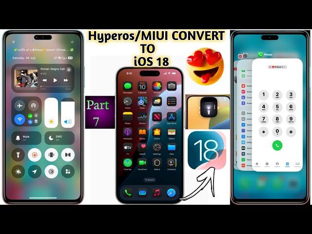 ️Finally iOS 18 Here All Xiaomi Redmi Poco Device | HyperOS/MIUI Convert To  iOS 17 |Full Tutorial