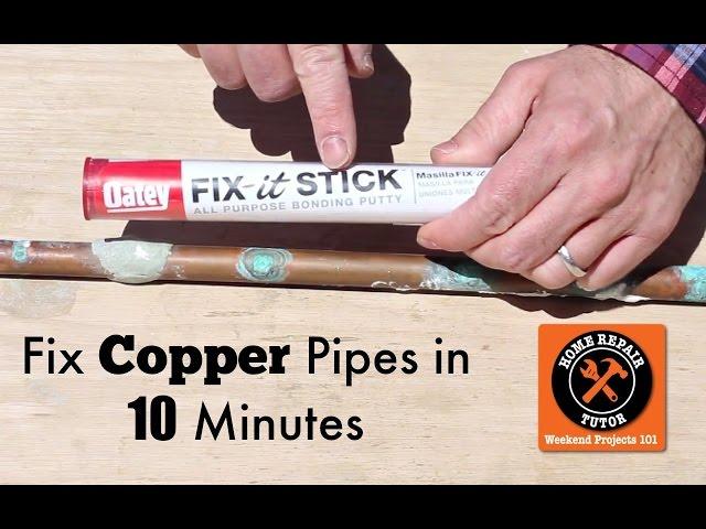 How to Fix a Pinhole Leak in a Copper Pipe -- by Home Repair Tutor