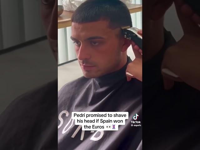 Pedri new look  #pedri #spain #españa #euros #haircut #football #soccer #futbol #trend #fyp #w