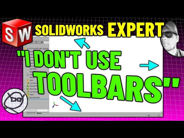 Super FAST SolidWorks modeling!  An expert knows the shortcuts!