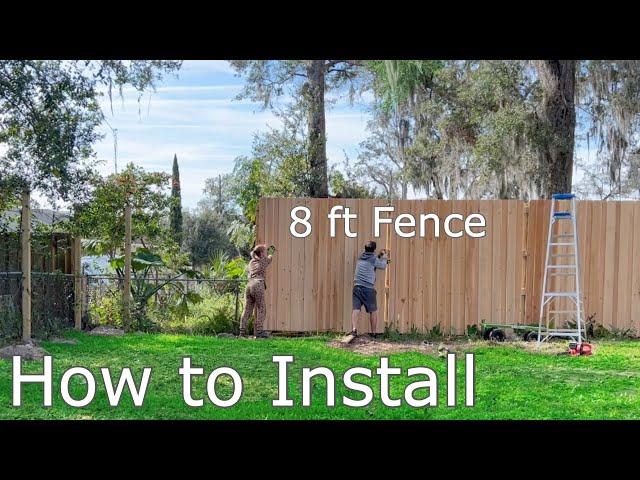 How to Install 8ft Wooden Fence