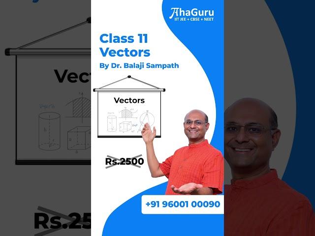 Master Vectors for Top Scores in Maths and Physics | AhaGuru for IIT JEE and NEET | Maths | Class 11