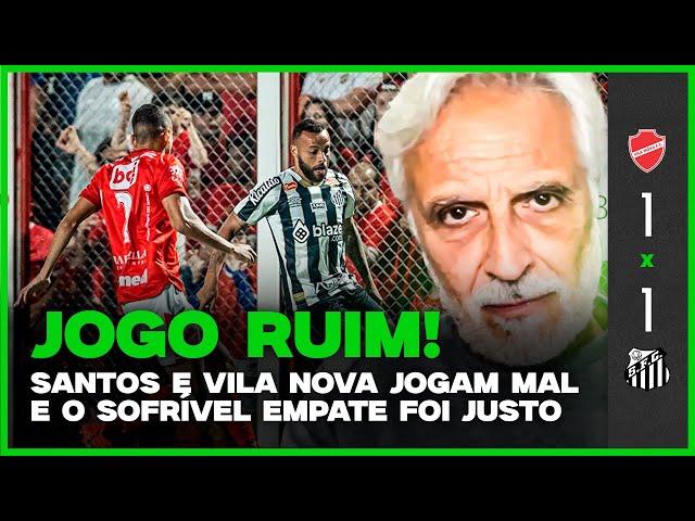 PÓS-JOGO: MESMO COM IGUALDADE O SANTOS MANTÉM A PRIMEIRA COLOCAÇÃO DA SÉRIE B DEPOIS DE 16 RODADAS