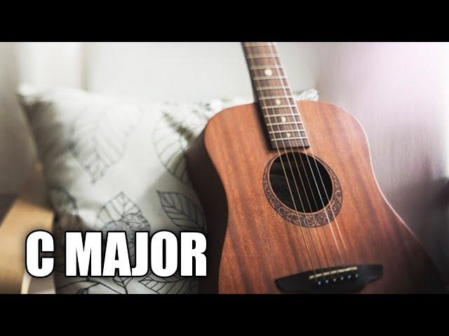 Soft Acoustic Guitar Backing Track In C Major | Winter Sun