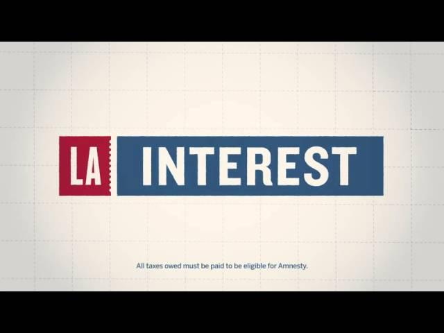 LA Dept of Revenue Tax Amnesty Commercial