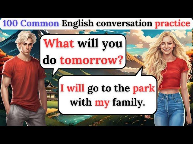 100 Common English Conversations for Beginners | Learn English Fast | Practice Speaking