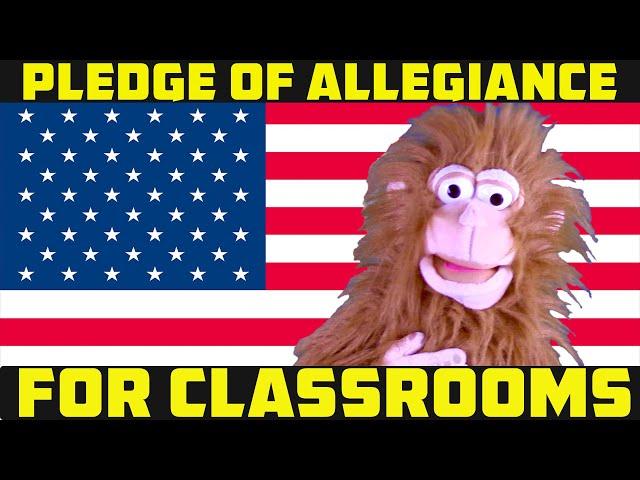 PLEDGE OF ALLEGIANCE FOR CHILDREN | preschool, homeschooling, kindergarten, grade school