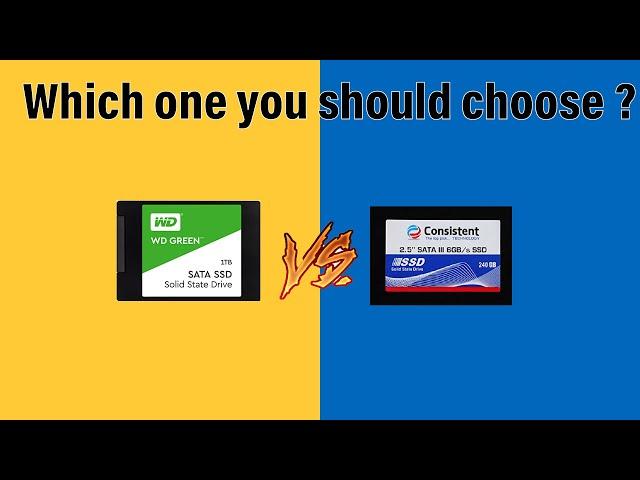 WD SATA SSD vs Consistent SSD | Unboxing | Review | Speed Test