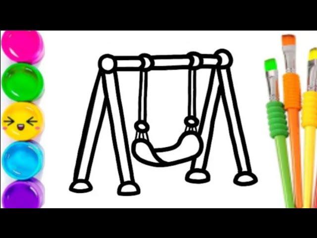 Cradle Drawing, Painting and Coloring for kids and toddlers_ Kids Art 