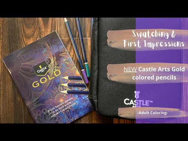 Adult Coloring | No words minced, first thoughts on Castle Art's new Gold Pencils