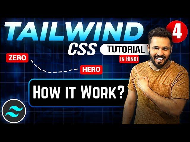 Tailwind css tutorial Hindi #4 How Tailwind css works | first styled component