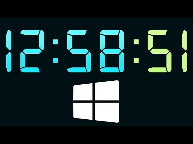 Enable or Disable The Seconds On The Windows Taskbar Clock