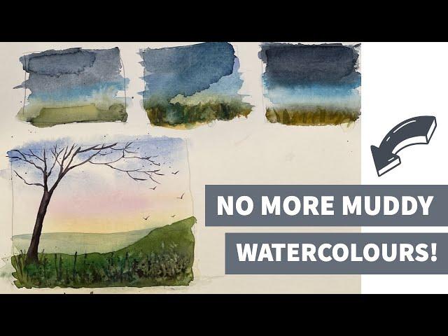 No More Muddy Watercolours! How To Stop Your Watercolours Going Muddy