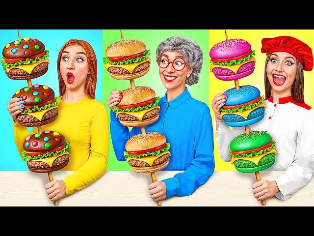 Me vs Grandma Cooking Challenge | Crazy Ideas To Cook by Multi DO Challenge