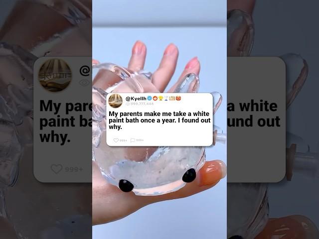 My parents make me take a white paint bath once a year. I found out why.
