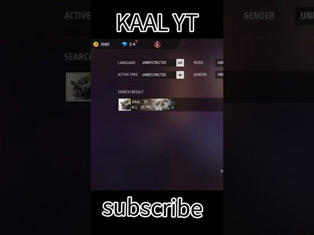 Kaal yt  uid number free fire || Kaal yt uid no || #viral​ ‪@kaalyt2413‬​