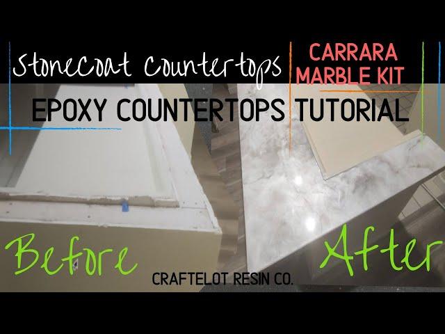 StoneCoat Countertops Carrara Marble Kit- Epoxy Countertops Tutorial