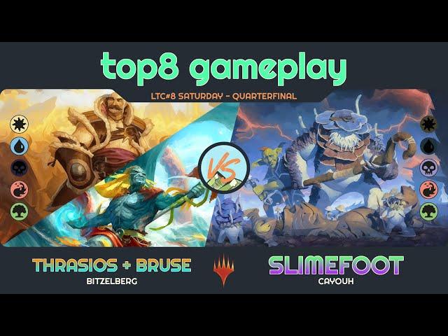 Thrasios & Bruse vs. Slimefoot - LTC#8 Saturday - QUARTERFINAL - Duel Commander - EDH│MTG│bitzelberg