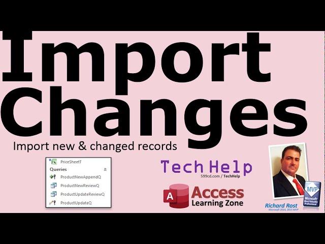 Import New and Changed Records in Microsoft Access. Update Pricing from Vendor Excel Spreadsheet