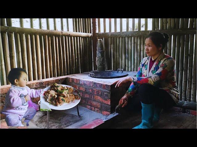 Rebuild the kitchen - Cooking oil from  pork fat & Repair the power line | Mã Tuệ Thoa