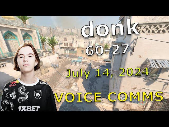 donk (60-27) w/magnojezzz VOICE COMMS (de_dust2) | FACEIT Ranked NA | July 14, 2024