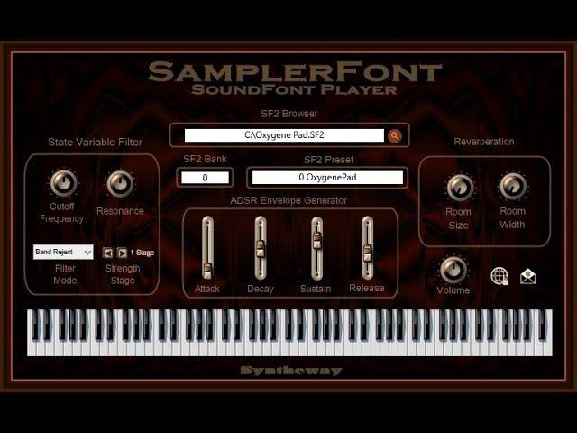 SamplerFont SoundFont Player VST, VST3, Audio Unit Plugins. SF2 Sampler for Windows and Mac 64 bit